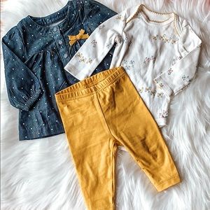 💓4 FOR $16💓 Adorable- Llama Baby Girl Outfit Set